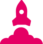 Small rocket logo